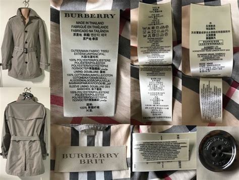 burberry brit labels